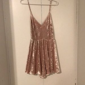 Rose Gold Silence and Noise Vanessa Cupro Romper